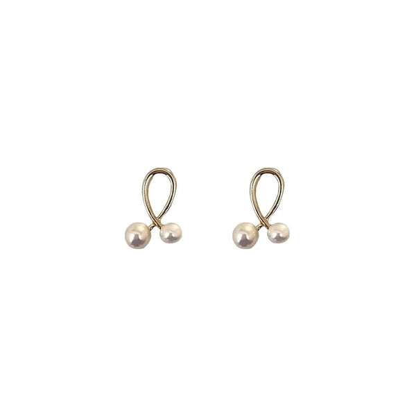 Earring Faux Pearl Stud FashionChic