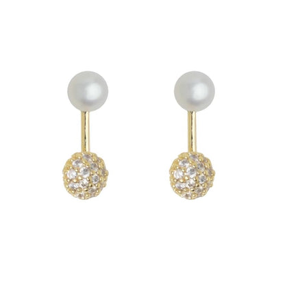 Jacket Faux Rhinestone Pearl Ear FashionChic