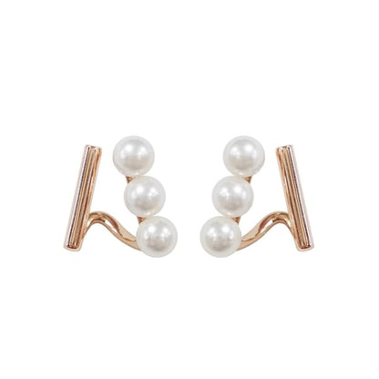 Pearl Stud Faux Earring FashionChic
