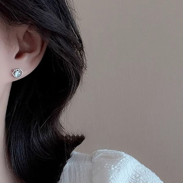 Earring Cat Stud Eye Stone FashionChic