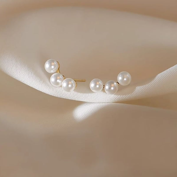 Earring Pearl Faux Stud FashionChic