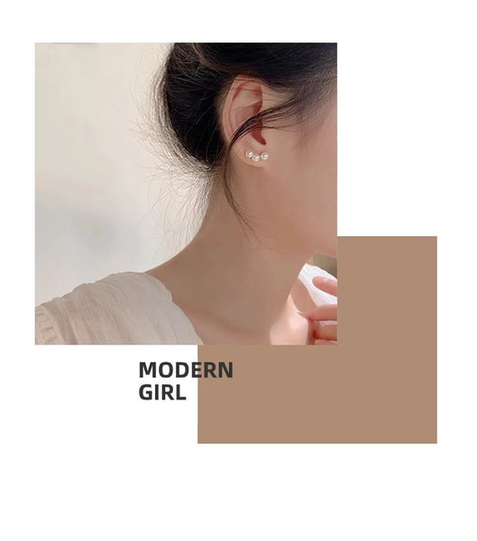 Earring Pearl Faux Stud FashionChic