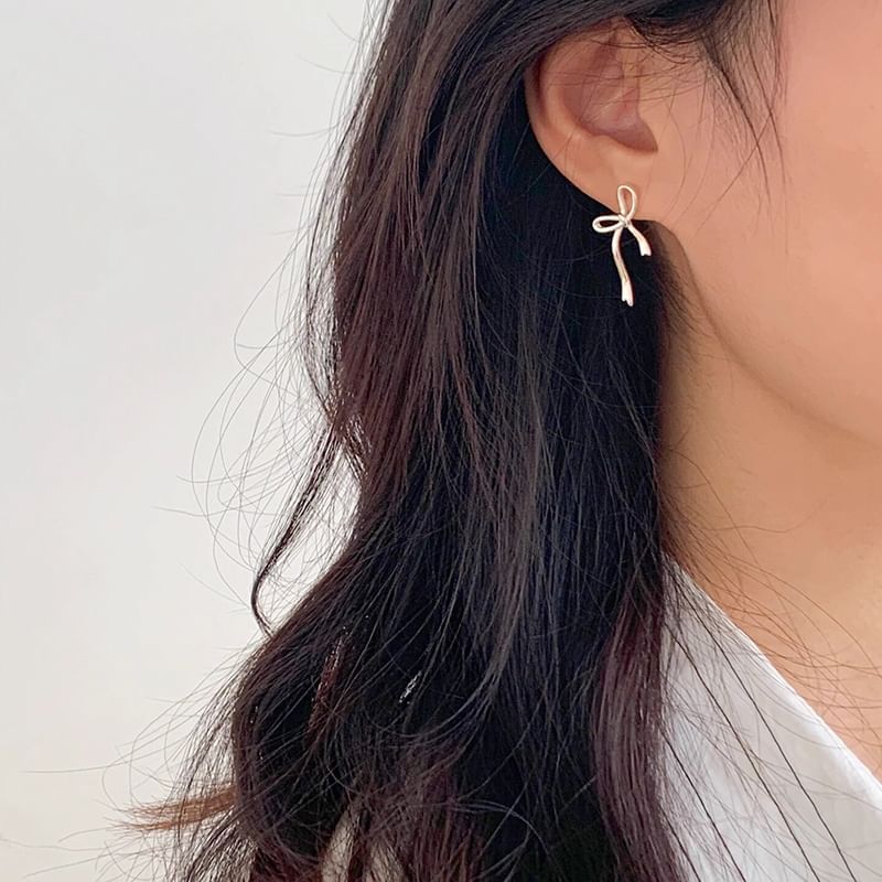 Stud Earring Bow FashionChic