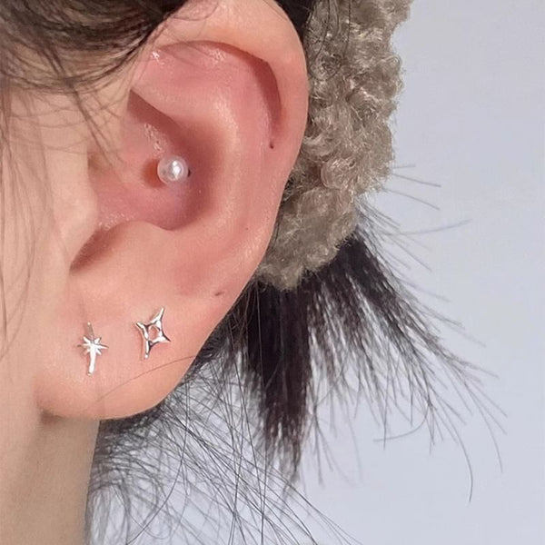 Earring Asymmetrical Stud Star FashionChic
