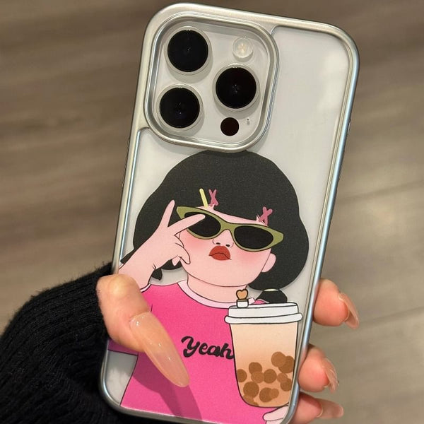 Case Phone Girl Cartoon FashionChic