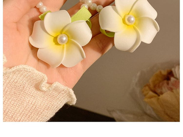 (Various Fabric Clips Clip Hair Floral Set Claw Tie / Designs) FashionChic