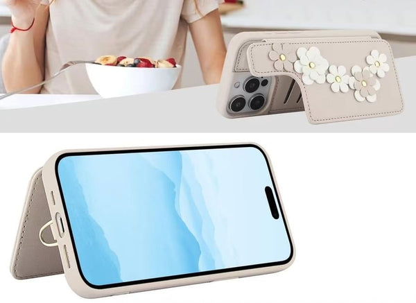 Leather Faux Phone Floral Case FashionChic