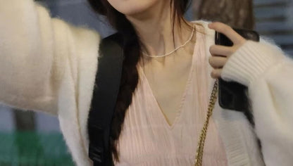 Beaded Necklace Faux Pearl FashionChic