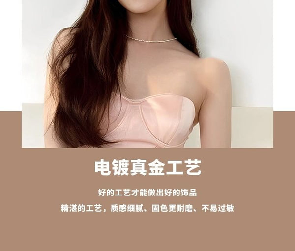 Beaded Necklace Faux Pearl FashionChic