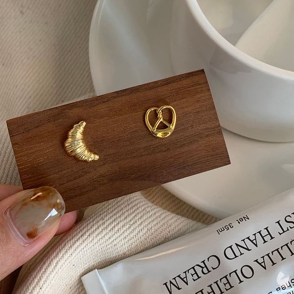 Ear Metallic Stud Pastry FashionChic