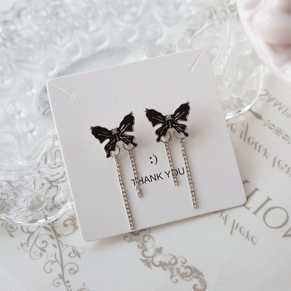 / Drop Clip Earring On Butterfly Enamel FashionChic