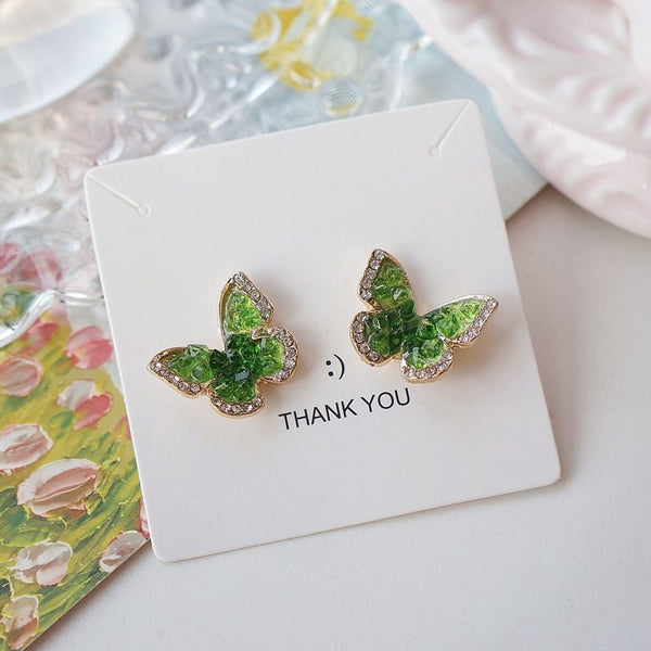 Earring Butterfly Clip / On Flower Stud FashionChic
