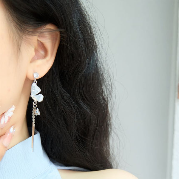 / Butterfly Earring Drop Clip On FashionChic