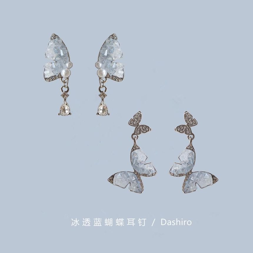/ Drop Earring On Clip Butterfly FashionChic