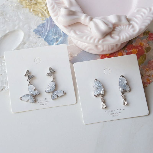 / Drop Earring On Clip Butterfly FashionChic