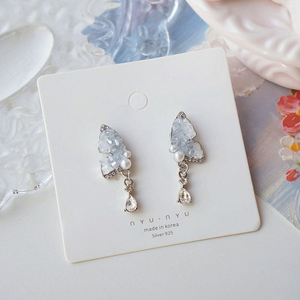 / Drop Earring On Clip Butterfly FashionChic