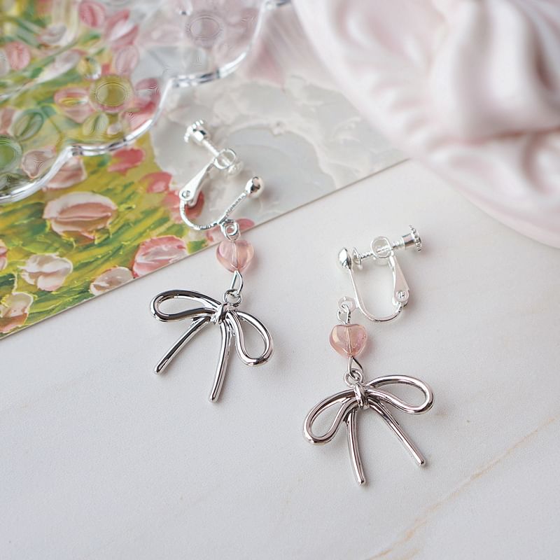 Earring Clip / Drop On Bow FashionChic