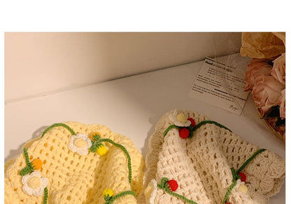 Bonnet Hair Hat Floral Tie / Crochet FashionChic