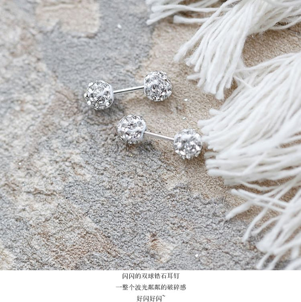 Ball Stud Rhinestone Earring FashionChic