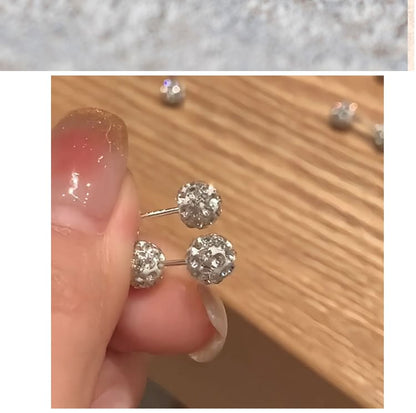Ball Stud Rhinestone Earring FashionChic