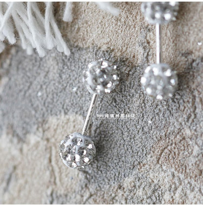 Ball Stud Rhinestone Earring FashionChic