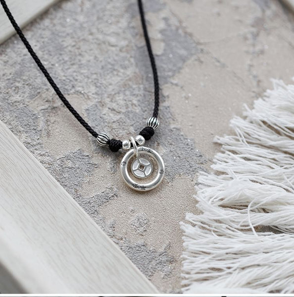 Silver Necklace Fortune Sterling FashionChic