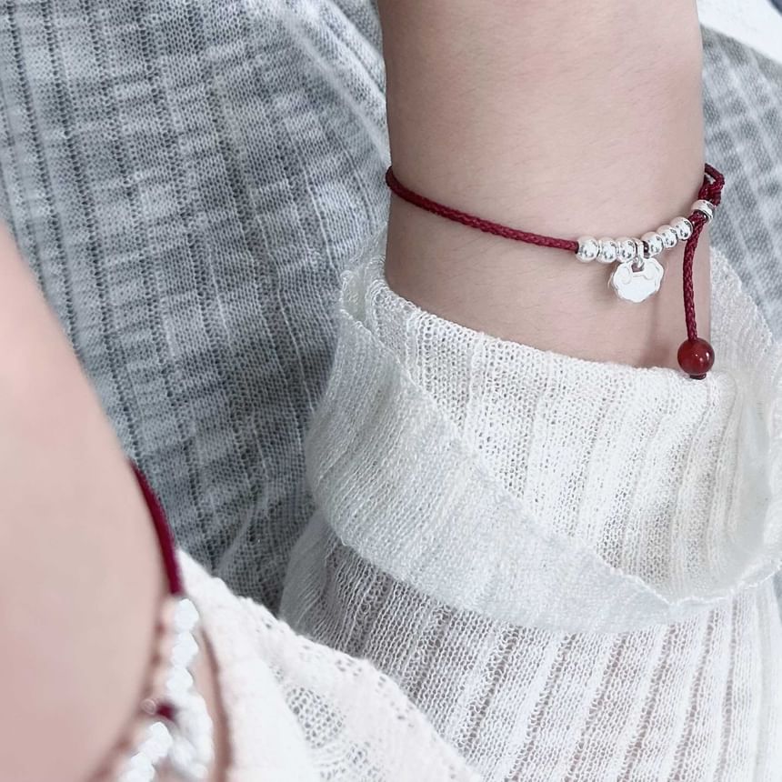 Silver Beaded / Bracelet Anklet Rope FashionChic