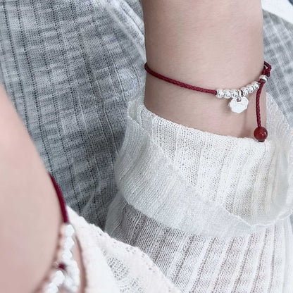 Silver Beaded / Bracelet Anklet Rope FashionChic