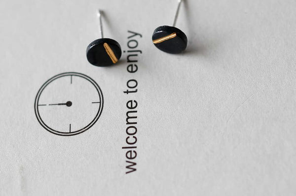 Earring Disc Stud FashionChic