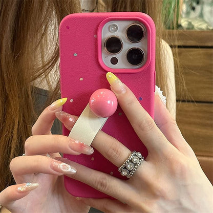Case Strap Dotted Phone Finger FashionChic