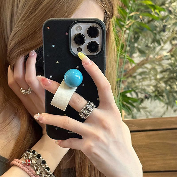 Case Strap Dotted Phone Finger FashionChic