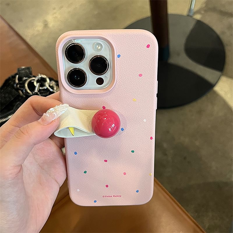 Case Strap Dotted Phone Finger FashionChic