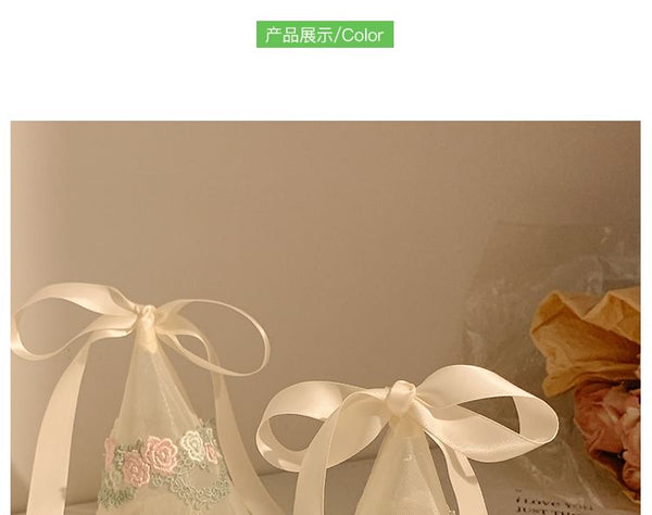 Ruffle Embroidered Hat Party FashionChic