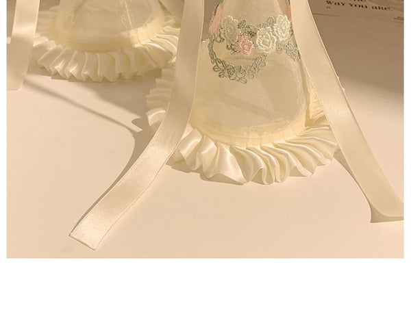 Ruffle Embroidered Hat Party FashionChic
