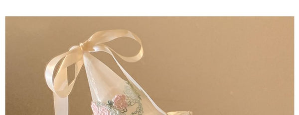 Ruffle Embroidered Hat Party FashionChic