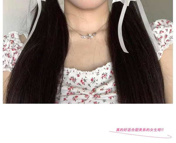 Flower Bowknot Clip Hair FashionChic