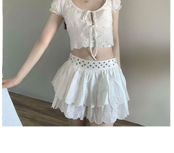 Flower Bowknot Clip Hair FashionChic