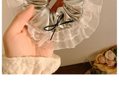 Scrunchie Trim Ruffle FashionChic