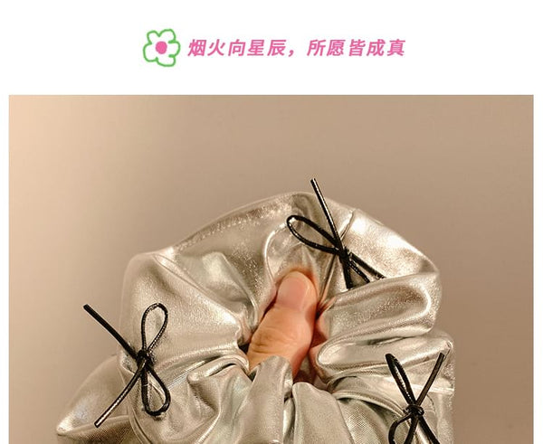 Scrunchie Trim Ruffle FashionChic