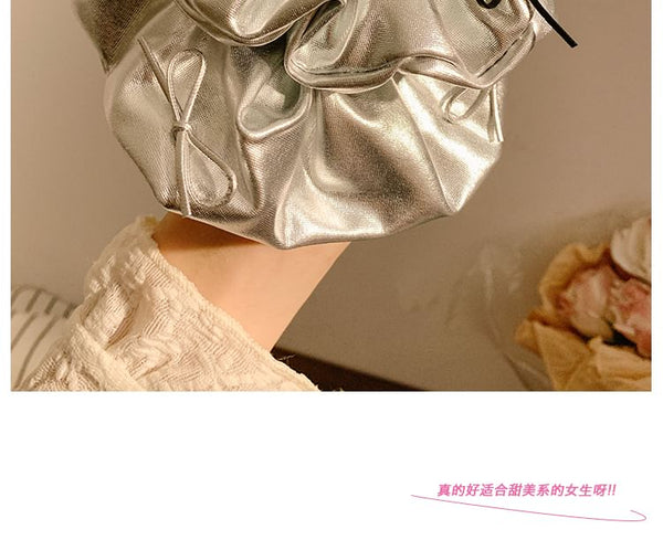 Scrunchie Trim Ruffle FashionChic