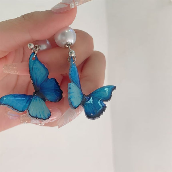 Clip-On Hook / Earring Butterfly Drop FashionChic
