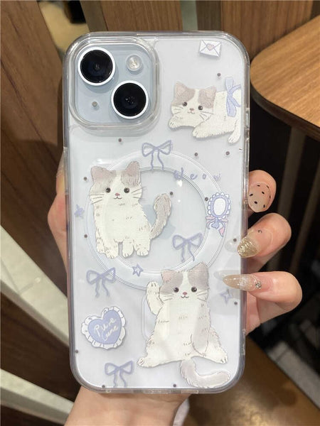 MagSafe) Cat Magnetic Case (Compatible Phone with FashionChic