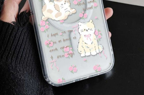 MagSafe) Cat Magnetic Case (Compatible Phone with FashionChic