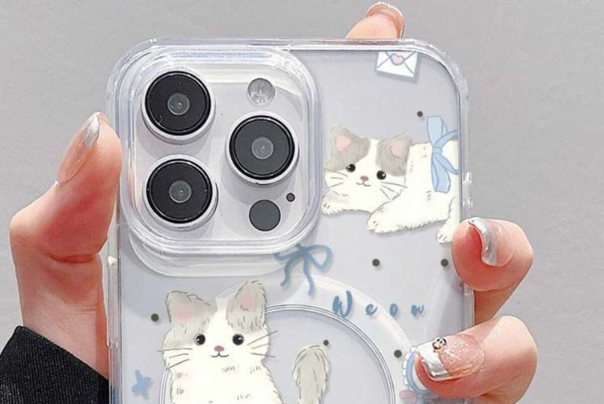 MagSafe) Cat Magnetic Case (Compatible Phone with FashionChic