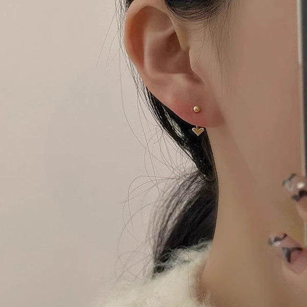 Alloy Earring Heart Threader FashionChic