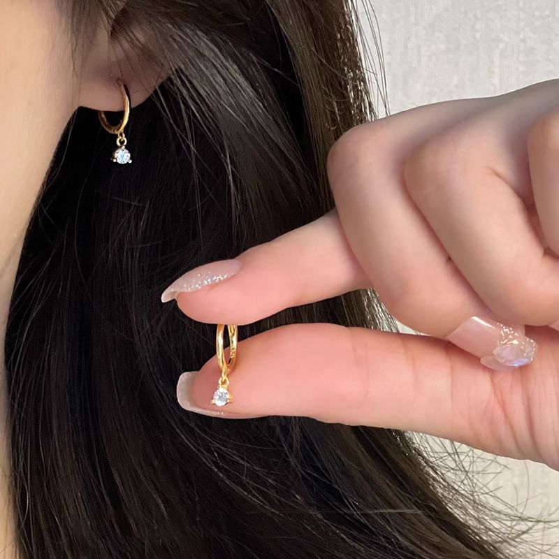 Earring Rhinestone Alloy Drop FashionChic