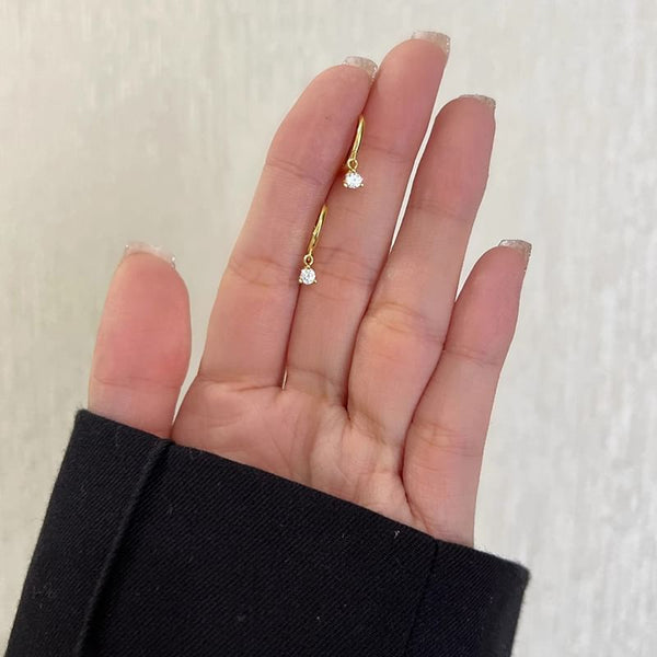 Earring Rhinestone Alloy Drop FashionChic