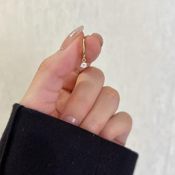 Earring Rhinestone Alloy Drop FashionChic