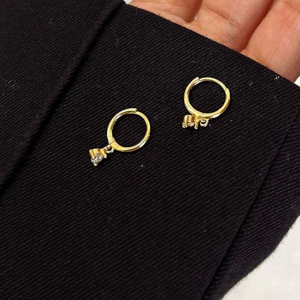 Earring Rhinestone Alloy Drop FashionChic