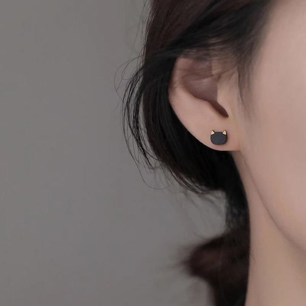 Cat Stud Earring Ceramic FashionChic